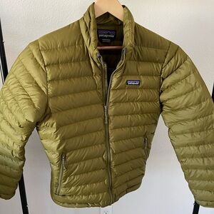 Patagonia Olive Down Sweater Jacket - Men's Lightweight Down